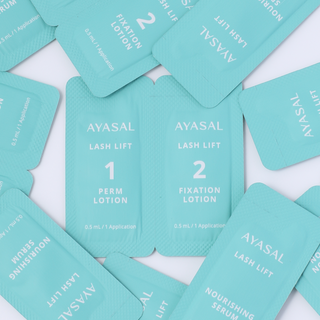 AYASAL Lash Lift Kit Refills: Thio-Free Step 1 & Step 2 + Nourishing Serum (5 Applications)