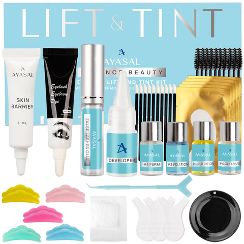 AYASAL Lash Lift and Tint Kit: Eyelash Lift & Tint Kit - With Detailed Instruction Eyelash Perm Kit - Easy for Beginner and Professional Lash Perm Kit - Achieve Salon-Quality Lashes Lift with Safe and Effective Resul