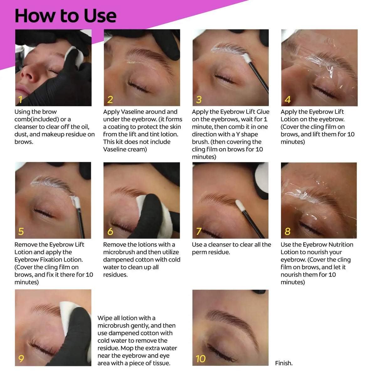 AYASAL Eyebrow Lamination Kit, Great Eyebrow Lift Kit, DIY Perm For Your Brows, Instant Professional Lift For Fuller Eyebrows AYASAL