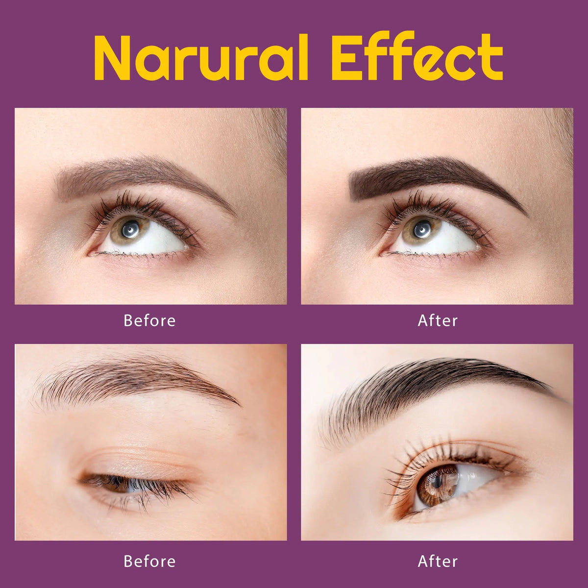 AYASAL Lash & Brow Tint Kit, Professional Semi-Permanent Eyelash & Eyebrow 2-in-1 Color Kit, Long Lasting for 8 Weeks, Suitable for Salon & Home Use. AYASAL