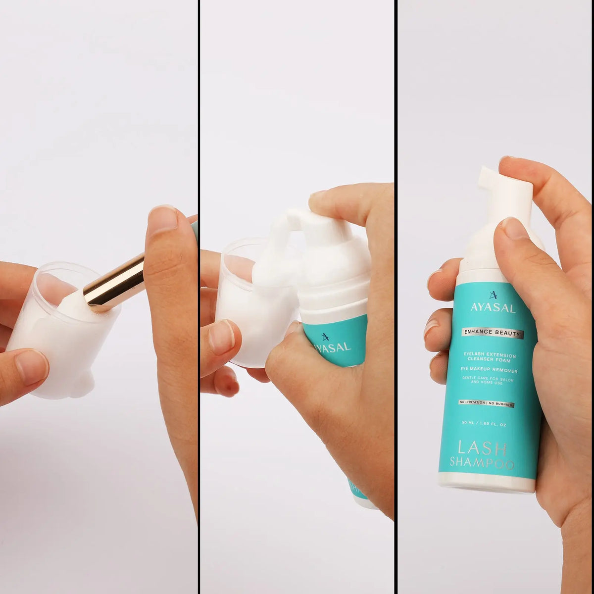 Lash Shampoo for Lash Extensions, Lash Wash and Lash Bath, 50 mL AYASAL